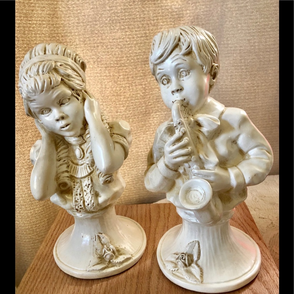 Vintage 1971 Kendrick statues of kids and music - Picture 1 of 7
